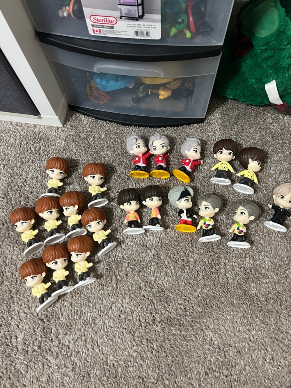 McDonald's Mini Collectible Figurine Set with Yellow, Red, Brown & Black Accents